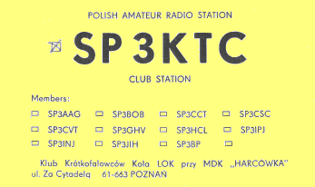 Karta QSL SP3KTC