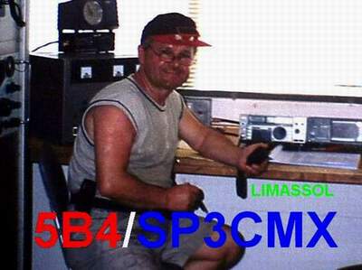 5B4/SP3CMX w klubie 5B4MS przy IC-735 (27 kB)
