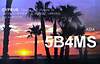 Karta QSL, ktr potwierdzam cznosci z Cypru pod znakiem 5B4MS (24kB)